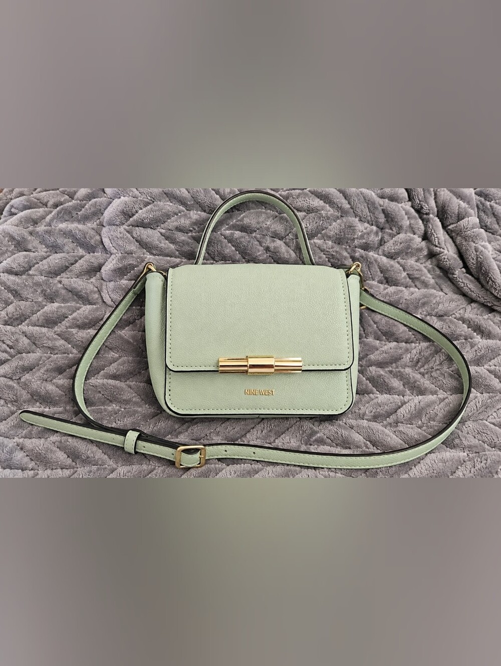 Nine West Pastel Blue Top-Handle Crossbody Bag